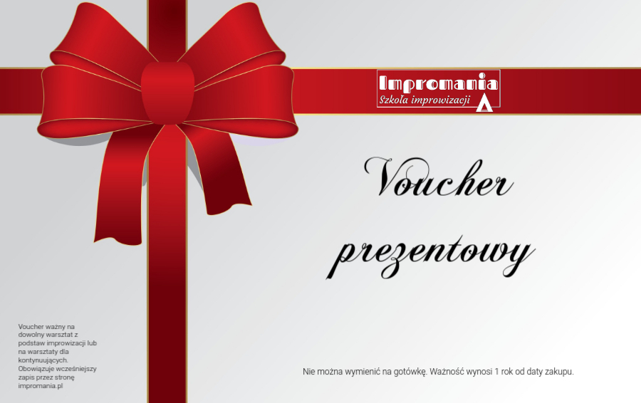 Voucher prezentowy na pojedynczy warsztat improwizacji